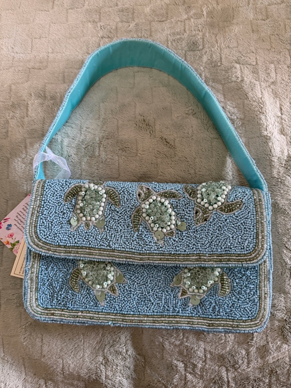 Beaded turtle bag 🐢